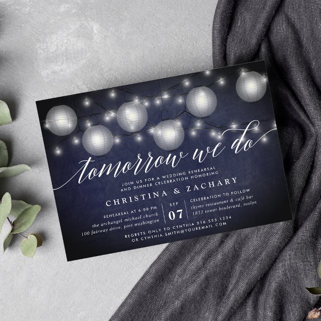 Soirée lumineuse | Invitation au dîner de répétiti (Créateur téléchargé)