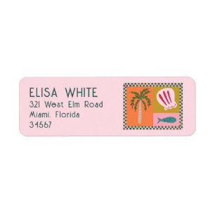 Soiree Palm Tree Muscheln Modernes, Niedliches CUS