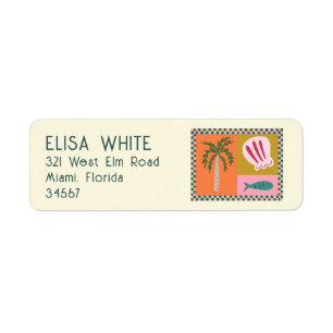 Soiree Palm Tree Muscheln Modernes, Niedliches CUS