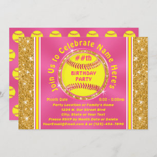 Soirée personnalisée Invitations de fête d'anniver