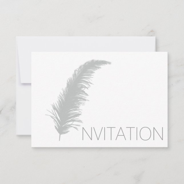 Soirée Poésie Plumes Invitation Vip Invitation (Devant)