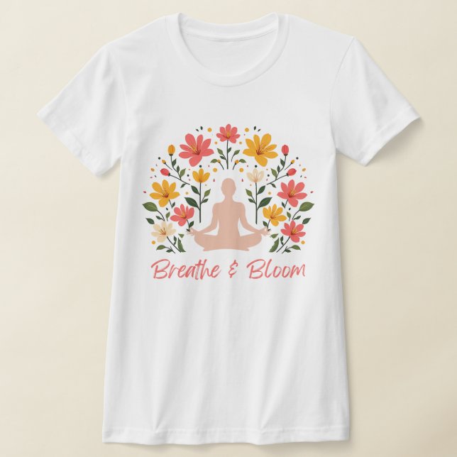 Soirée Respire & Fleur Méditation T-shirt mince (Poser)