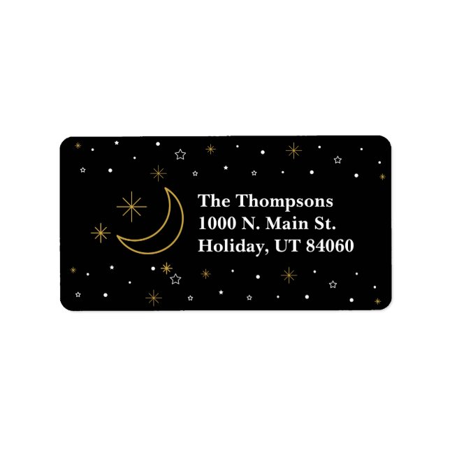 SOIRÉE SILENCIEUSE / Étiquettes de Noël (Devant)