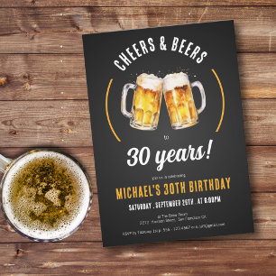 Soirées et bières 30e anniversaire Invitation de f