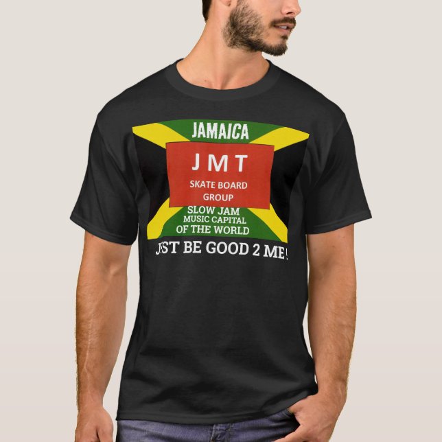 SOIS BON POUR MOI. T-shirt noir JMT (Devant)