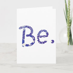 Sois. inspiré aimé toi-même cartes de voeux
