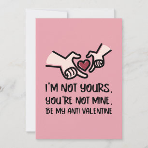 Sois ma carte anti-Saint-Valentin - Cœur