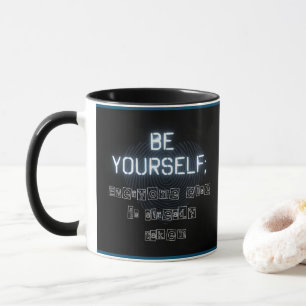 Sois Toi-Même Deux Tone Mug Noir