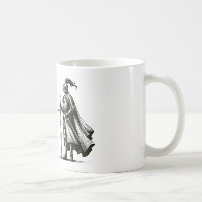 "Sois un chevalier à l'ancienne" Mug (Droite)