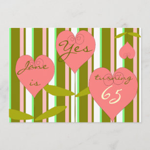 Soixante-cinquième invitation d'anniversaire