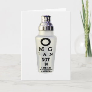 soixante-dixième Carte d'anniversaire