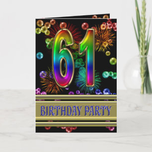 soixante-et-unième Invitation de fête