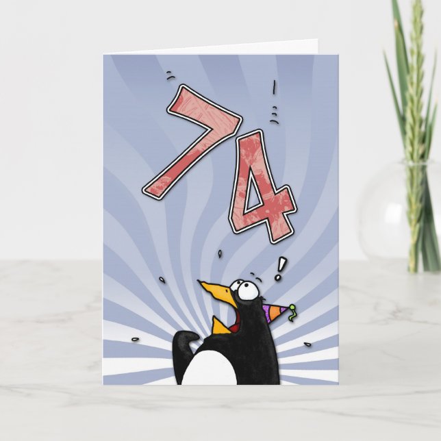 soixante-quatorzième anniversaire - carte de (Devant)