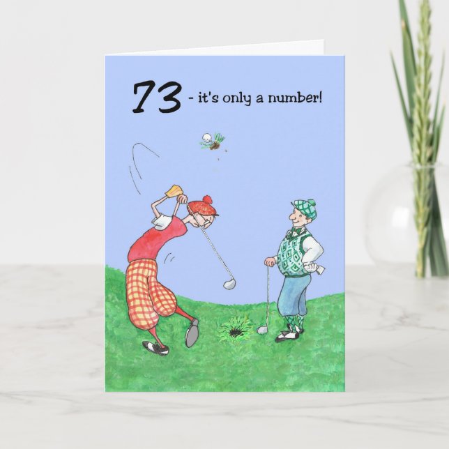 soixante-treizième Carte d'anniversaire pour un (Devant)