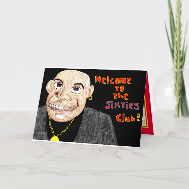 soixantième CARTE D'ANNIVERSAIRE (Devant)