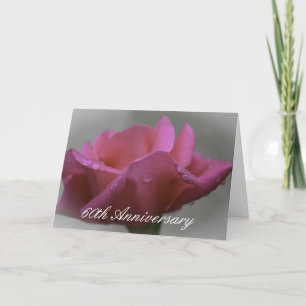 soixantième Carte de voeux d'anniversaire