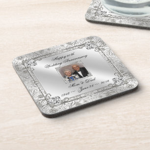 Soixantième dessous de verre élégants de photo