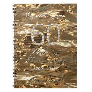 soixantième Diamants d'or de livre d'invité