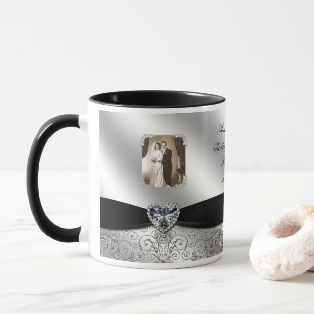 soixantième Tasse de photo d'anniversaire de (Avec donut)