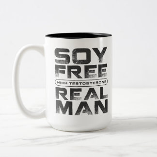 SOJABOHNENÖL FREIES hohes Testosteron WIRKLICHER Zweifarbige Tasse