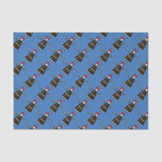 Sojasoßen-Flaschenwürze- Asiatsessstäbchen Seidenpapier (Vorderseite)