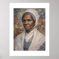 Sojourner Truth-Porträt Blumenmalerei
