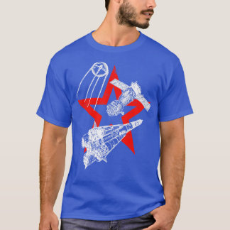 Sojus Rakete Sojus Raumfahrzeug Sputnik Satellit T-Shirt