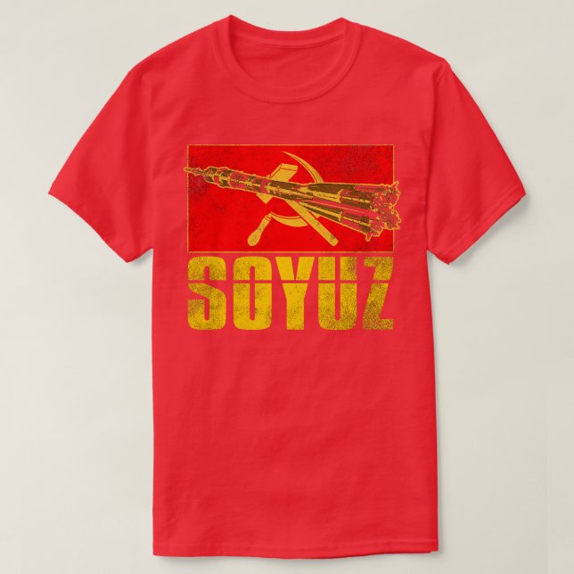 Sojus-Rakete - Sowjetunion - Gewerkschaft 4 T-Shirt (Design vorne)