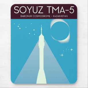 Sojus TMA-5 Weltraumkunst Mousepad