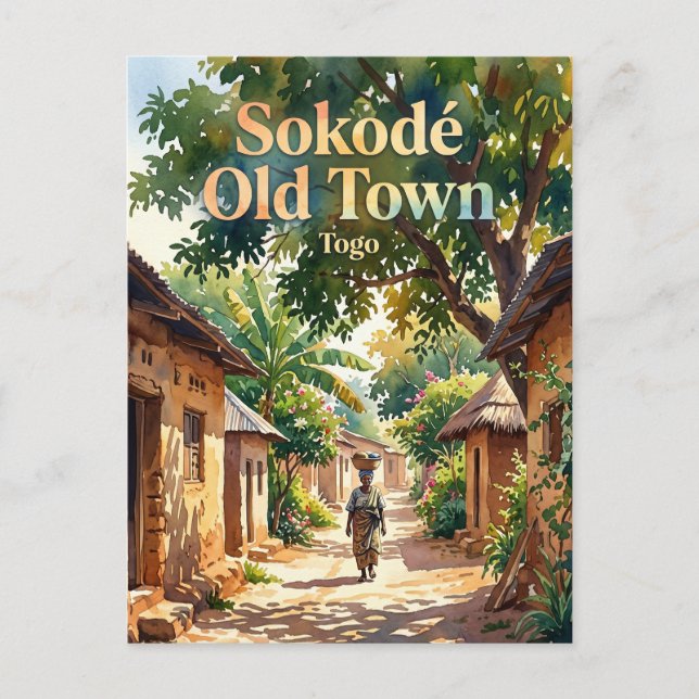 Sokodé Altstadt Togo Postkarte (Vorderseite)