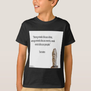 Sokrates & berühmte "Geister" Zitat T-Shirt