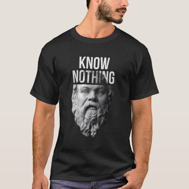 Sokrates kennen nichts Orakel von Delphi T-Shirt (Vorderseite)