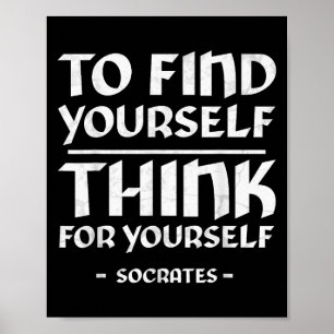 Sokrates-Sokrates-Selbstbewusstseinsstatistik ziti Poster