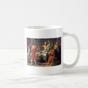 Sokrates "Wisdom/Wonder" Zitat gibt T-Shirts & Kar Kaffeetasse