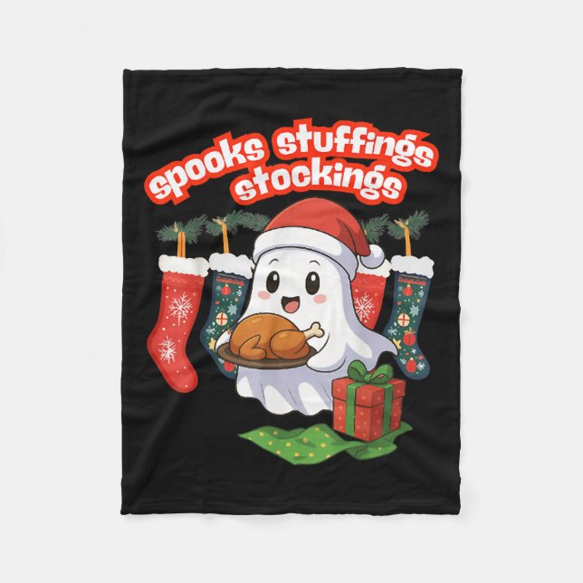 Soks, Stuffings, &amp; Stockings, Soky Ghost Chris Fleecedecke (Vorderseite)