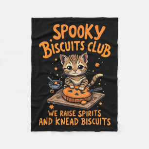 Soky Biscuits Club Cat Funny Halloween Backen Fleecedecke