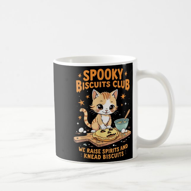 Soky Biscuits Club Cat Funny Halloween Backen Kaffeetasse (Rechts)