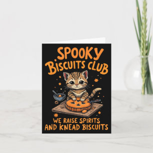 Soky Biscuits Club Cat Funny Halloween Backen Karte