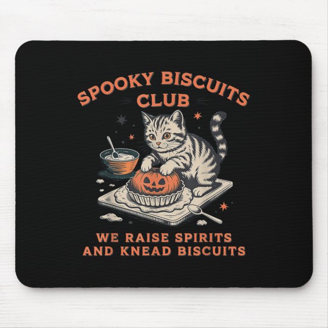 Soky Biscuits Club Cat, Halloween Baking Mousepad (Vorne)