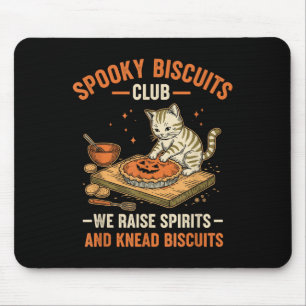 Soky Biscuits Club Funny Halloween Cat Baking Mousepad