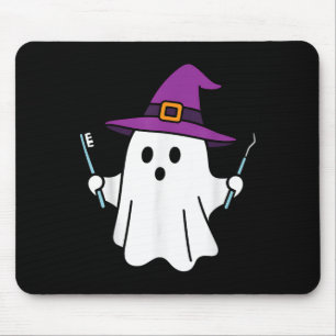 Soky Dentist Ghost Halloween Smile Dental Bootiful Mousepad
