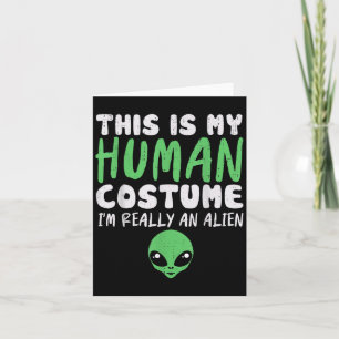 Soky Human Kostüm Ich bin ein Alien Außerirdischer Karte