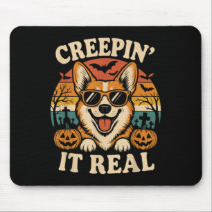 Soky Niedlich Creen' It Real Funny Hund Halloween  Mousepad