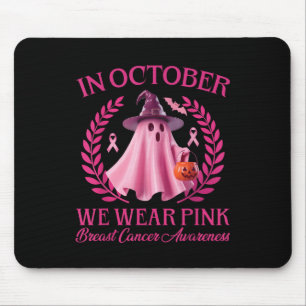 Soky Nk Ghost Halloween Oktober Brustkrebs Krieg Mousepad