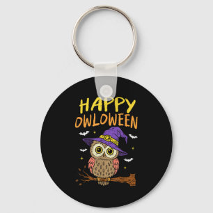 Soky Owl Happy Owloween Witz Halloween Bird Schlüsselanhänger