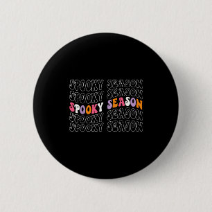 Soky Season Groovy Halloween Kostüm Retro Wave Ha Button