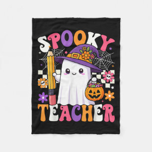 Soky Teacher Ghost Pencil Teach Funny Halloween Th Fleecedecke