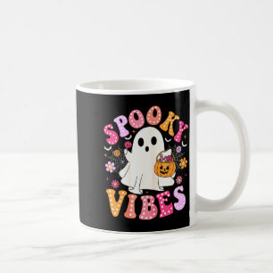 Soky Vibes Geist Retro Groovy Halloween Frauen Mäd Kaffeetasse