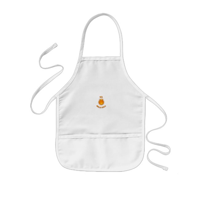 Sol Brillo Sola Logo Apron – Stylish Sun Design Ki Kinderschürze (Vorne)