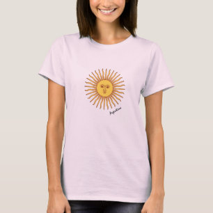 Sol de Mayo, Argentinien, Flag & Sun fashion T-Shirt